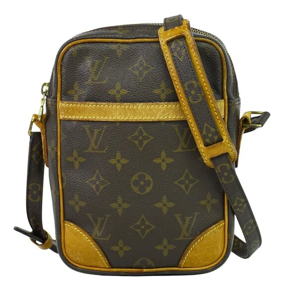 Louis Vuitton Danube M45266 Monogram Canvas Crossbody Bag Brown - Picture 1 of 10